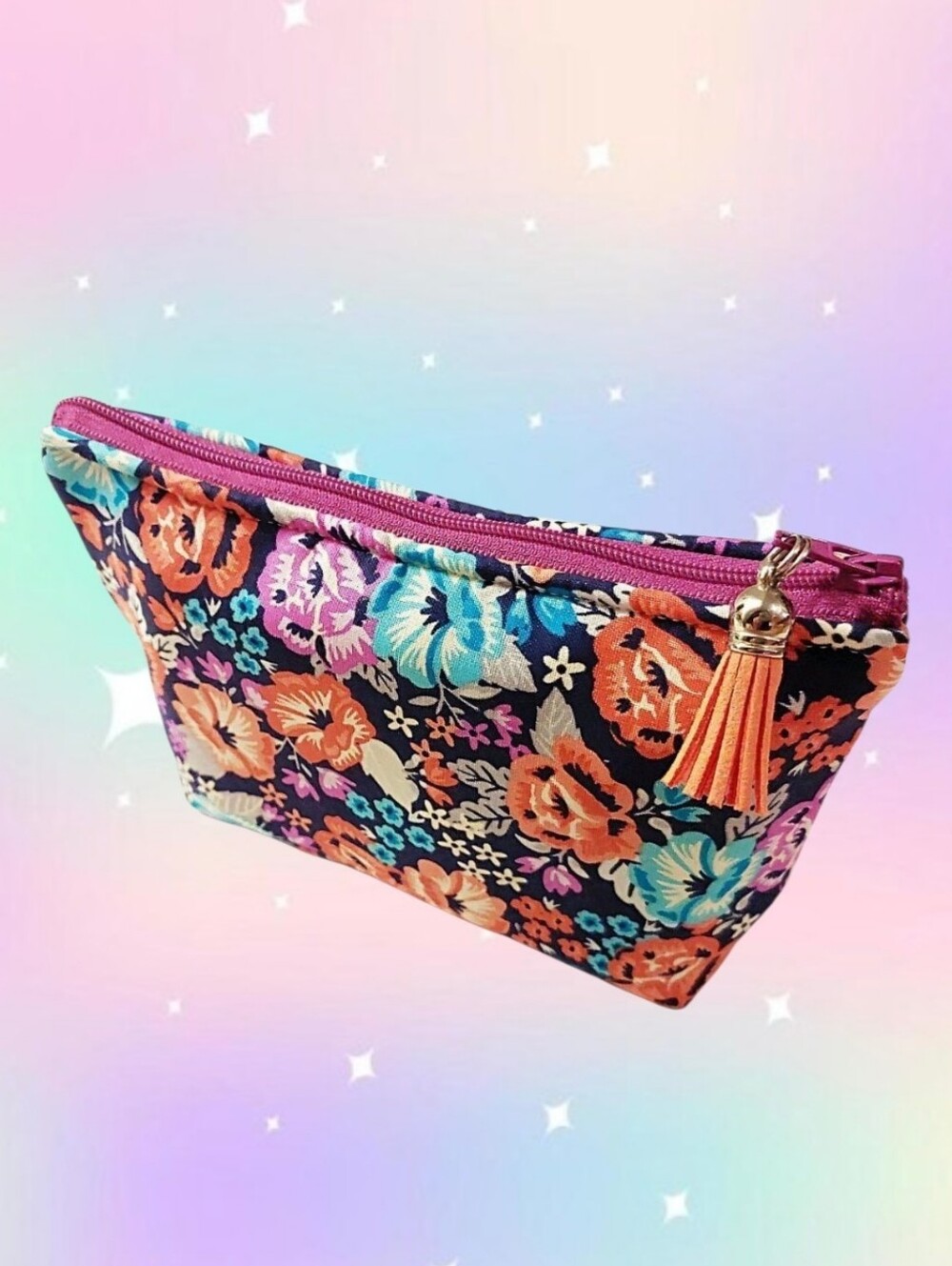 Floral Essential Oil Bag - Makeup Bag